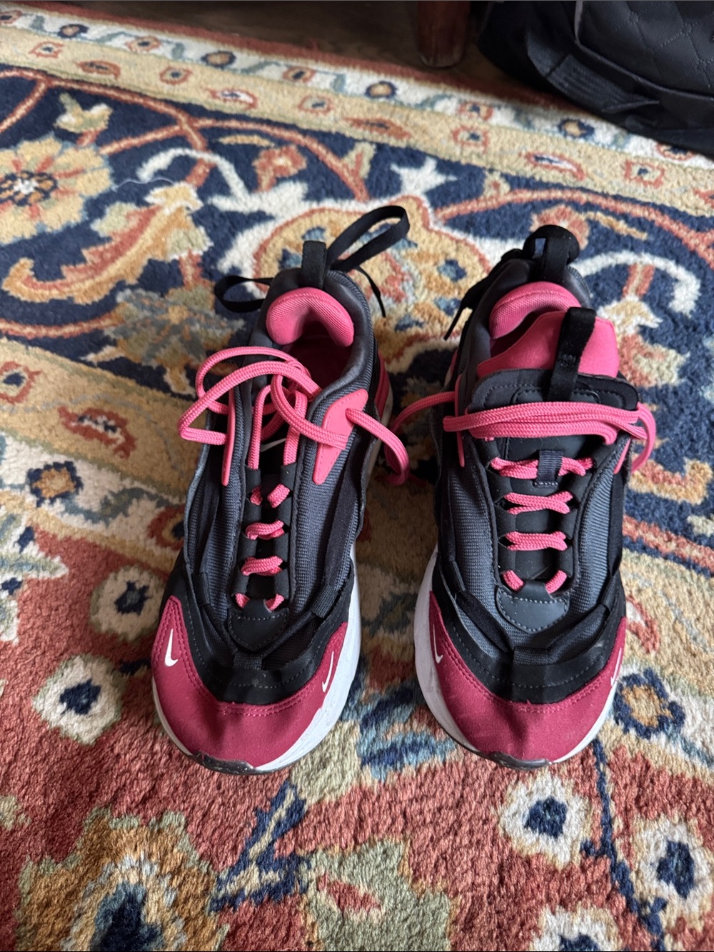 Women’s Nike Air Max Pink and Black Athletic Sneakers
